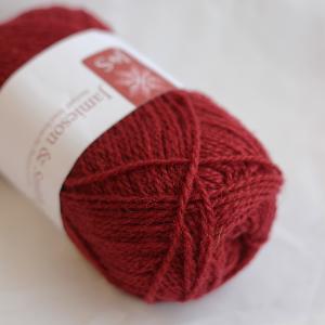 jamieson-smith-2ply-jumper-weight-laine-9113-rouge-fonc-25g image 1