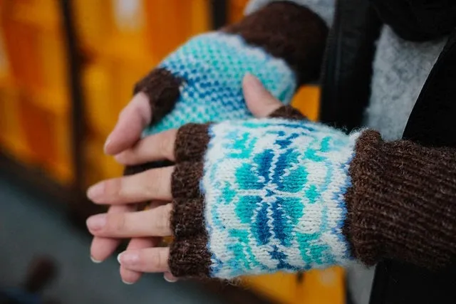jamieson-smith-kits-flora-mitts-kit-moufles-fair-isle image 1