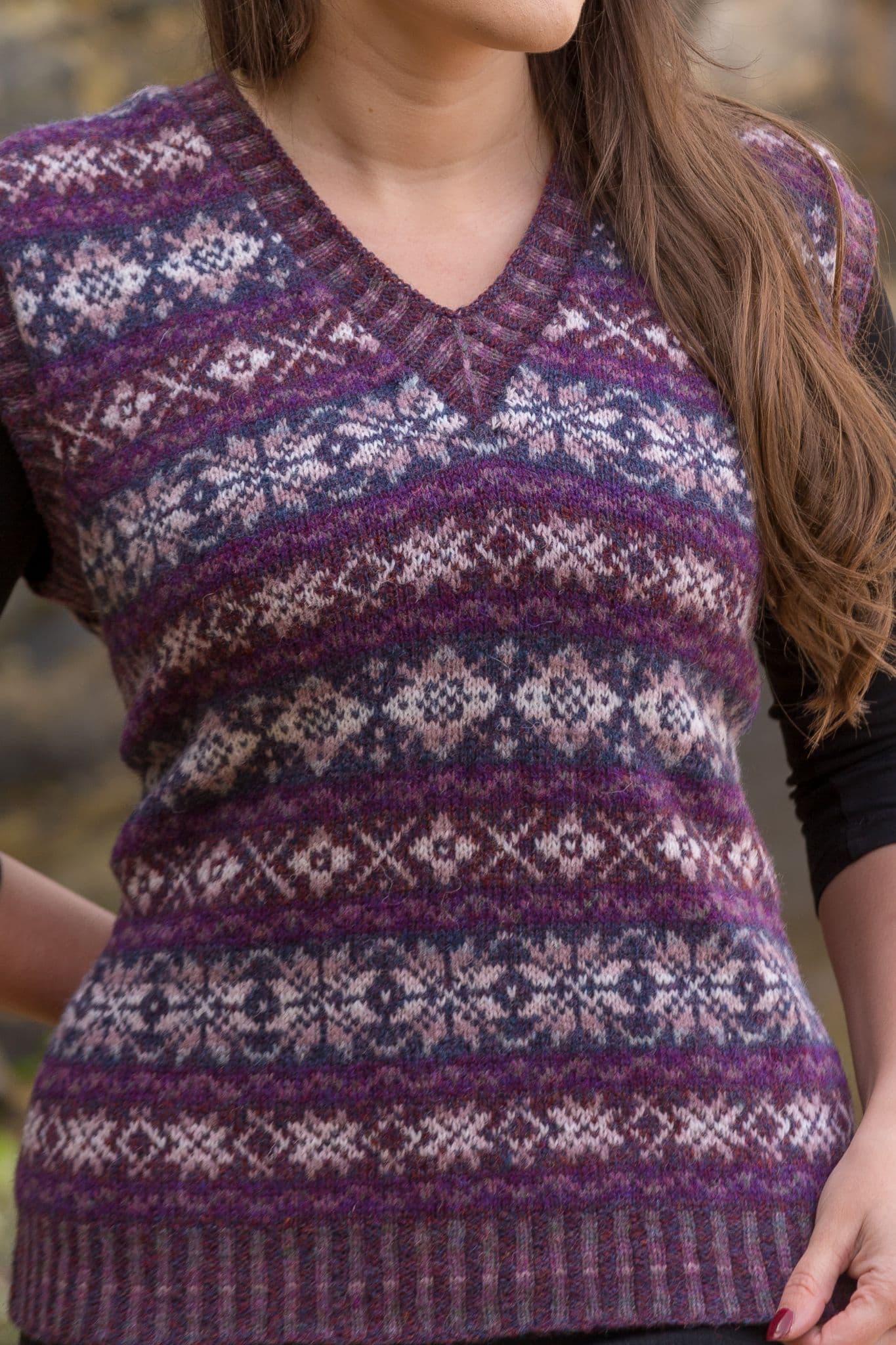 jamieson-s-hevda-patron-tricot-pull-jacquard image 2