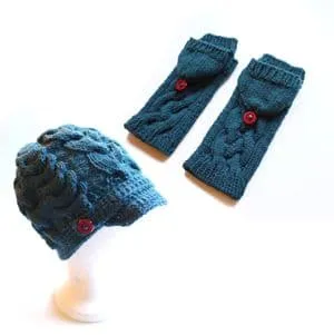 jamieson-s-of-shetland-winter-warmers-patron-tricot-gants-bonnet image 1