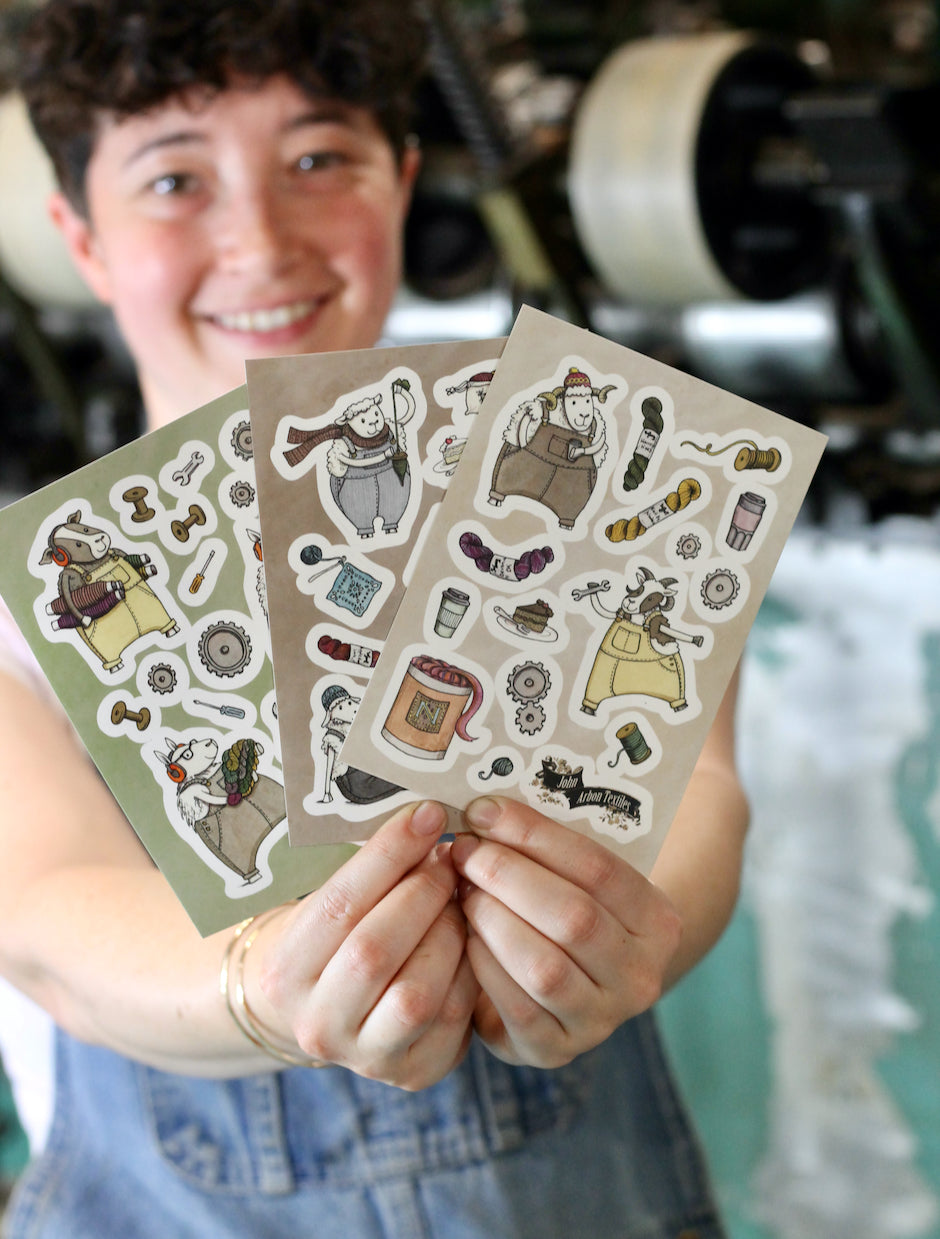 john-arbon-sheepy-stickers-katie-green-autocollants-mouton-lot-3-feuilles image 1