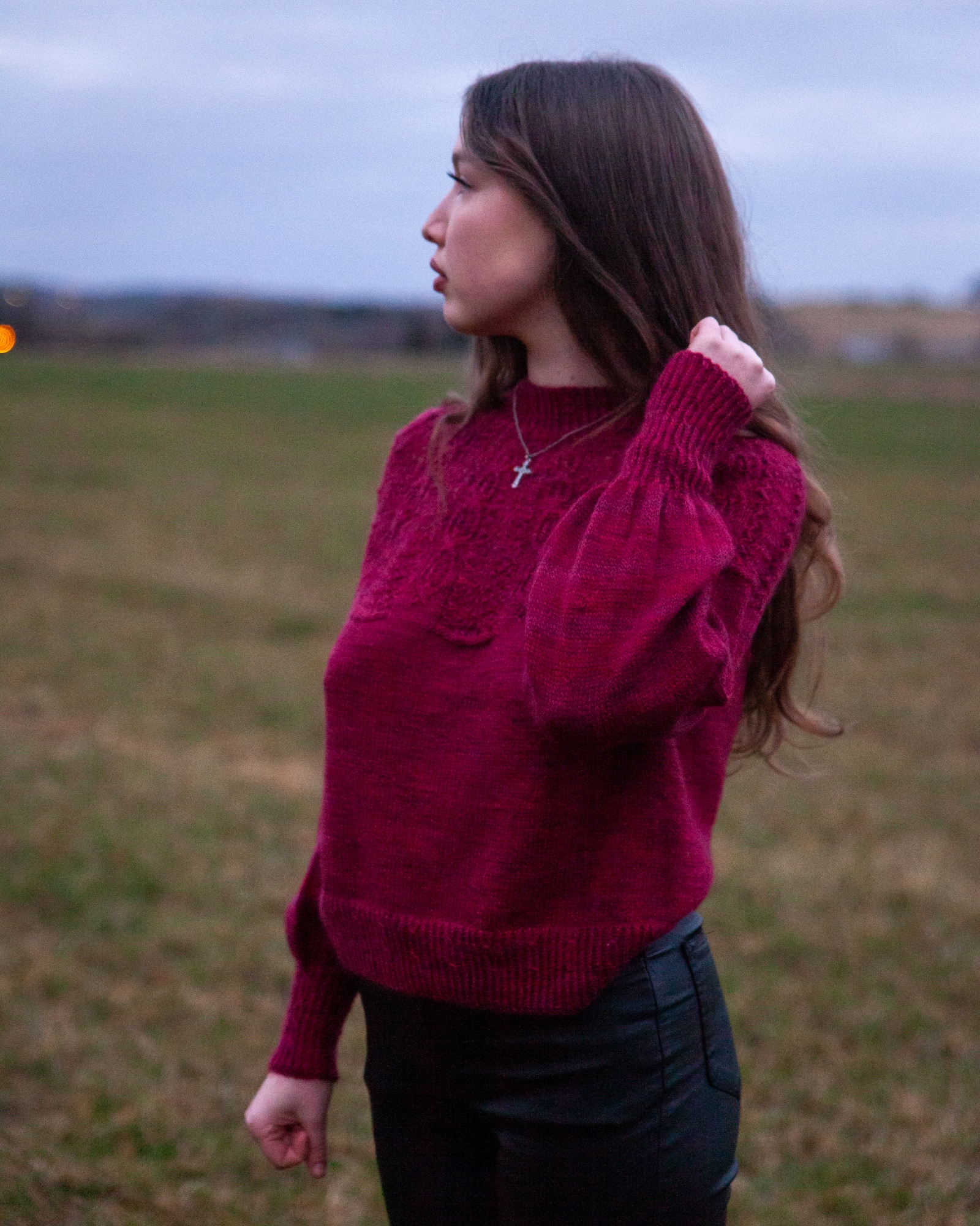christallk-pomegranate-patron-pull-mohair-manches-ballons image 3