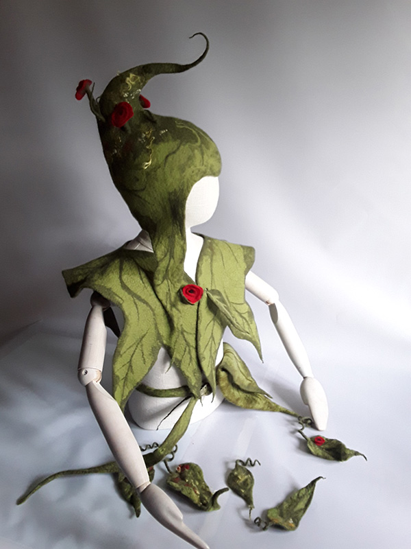 bellaventure-l-elfe-figurine-en-feutre-laine-artisanale image 1