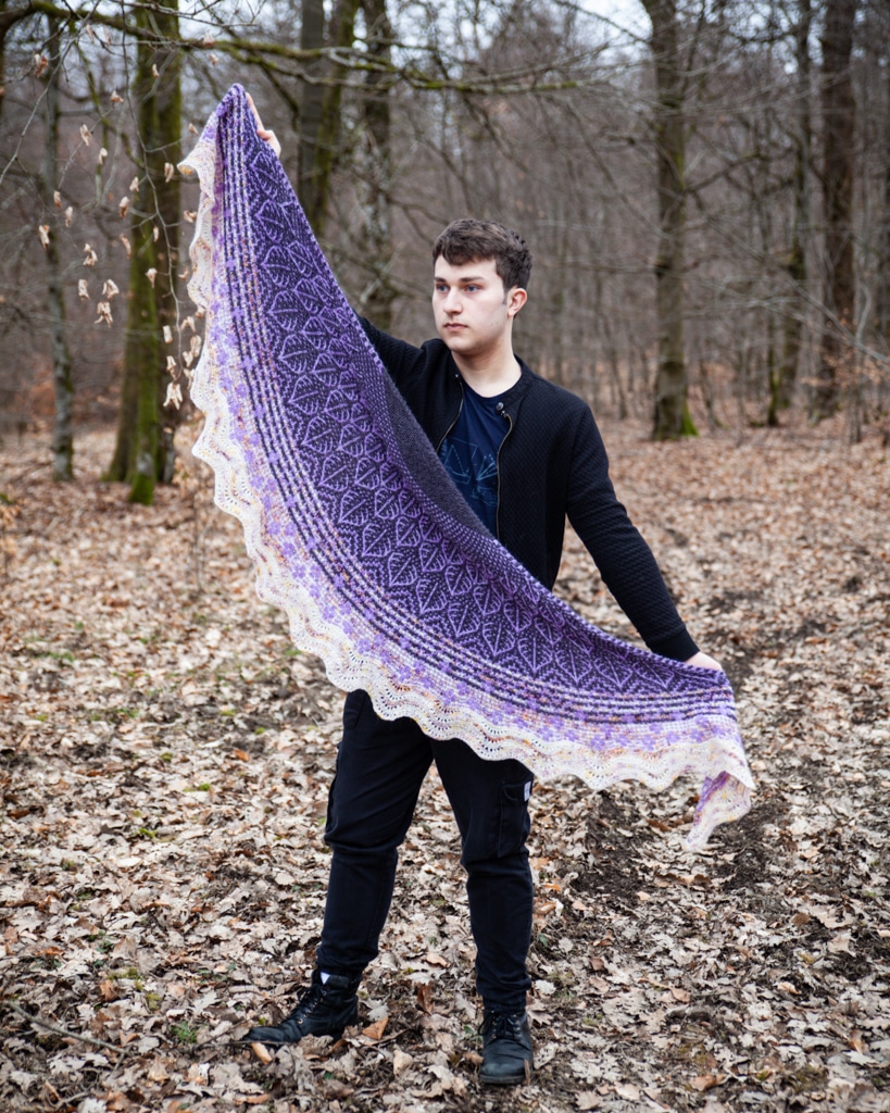 christallk-lupin-shawl-patron-ch-le-semi-circulaire-mosa-que image 5