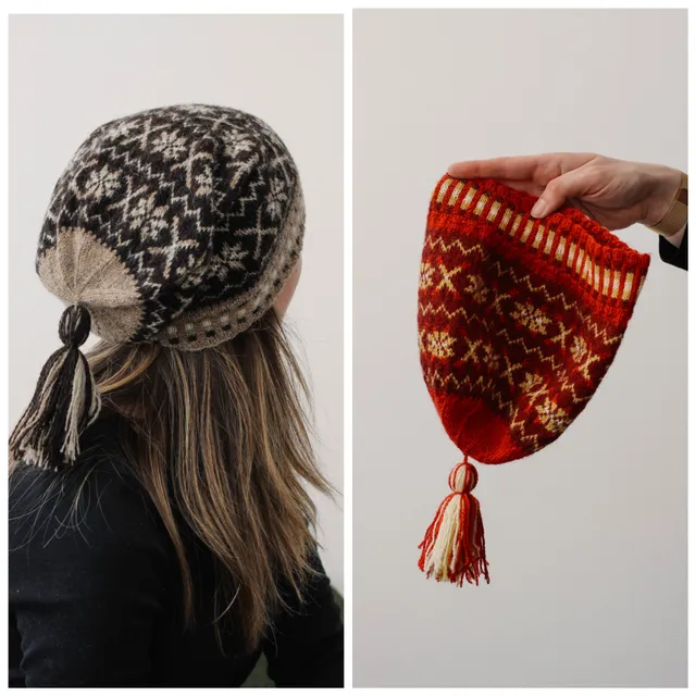 jamieson-smith-tirval-s-toorie-patron-tricot-bonnet-fair-isle image 1