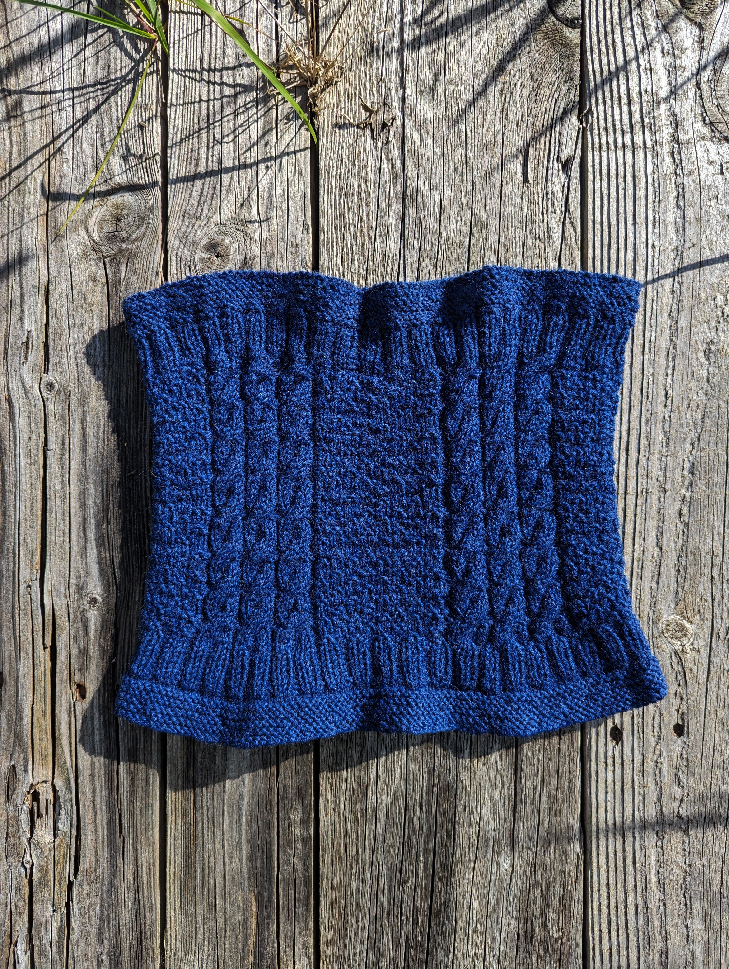 jamieson-smith-kit-hamnavoe-cowl-snood-marine-5ply image 1
