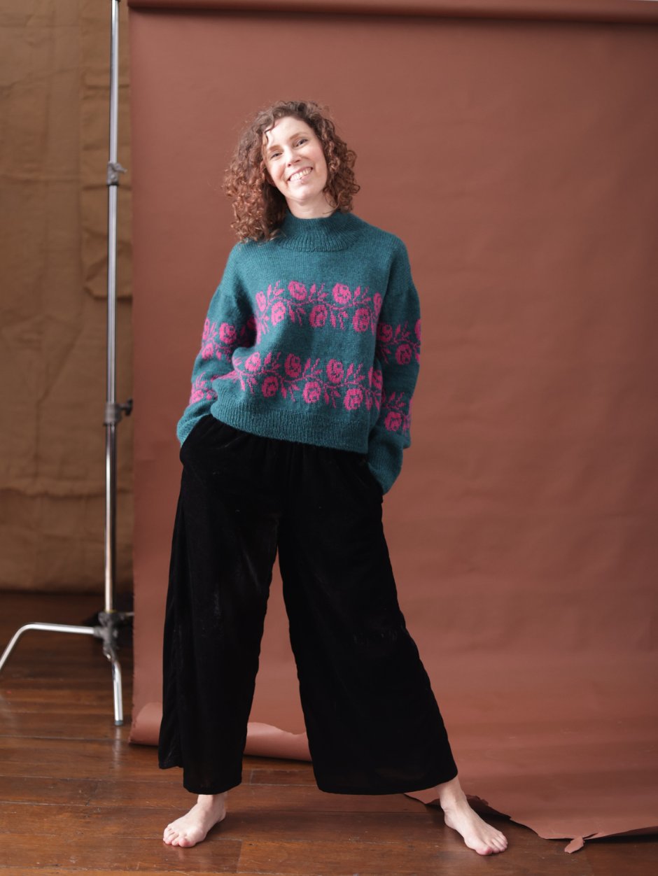 john-arbon-kit-rosie-pull-dreams-sea-pink-1-2-jacquard-fleurs image 3