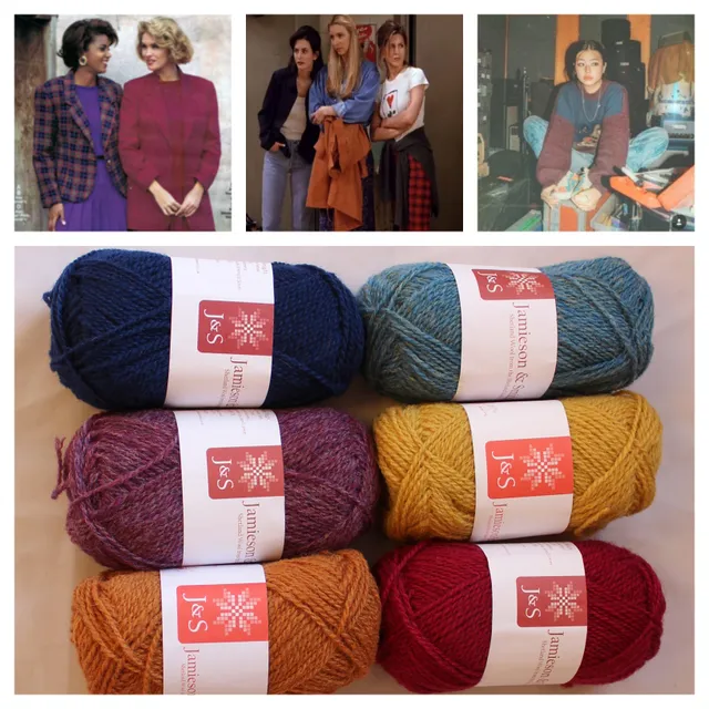 jamieson-smith-yarn-packs-lot-90-s-6-pelotes-jacquard image 1