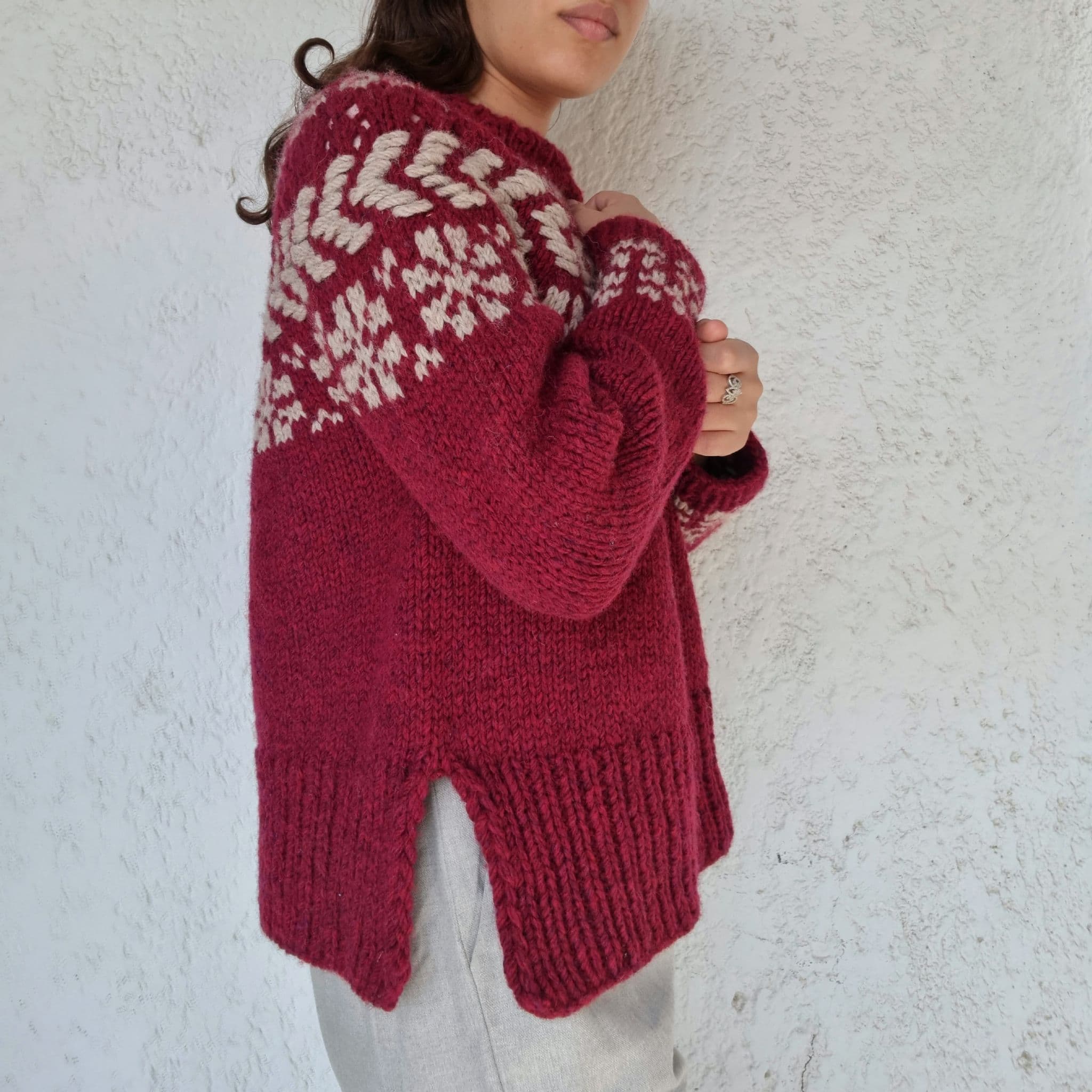 jamieson-s-ramaj-patron-pull-oversize-yoke-dentelle image 2