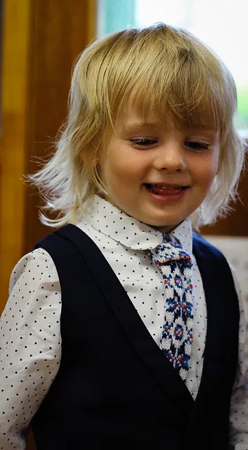 jamieson-smith-bairns-tie-patron-cravate-enfant-fair-isle image 1