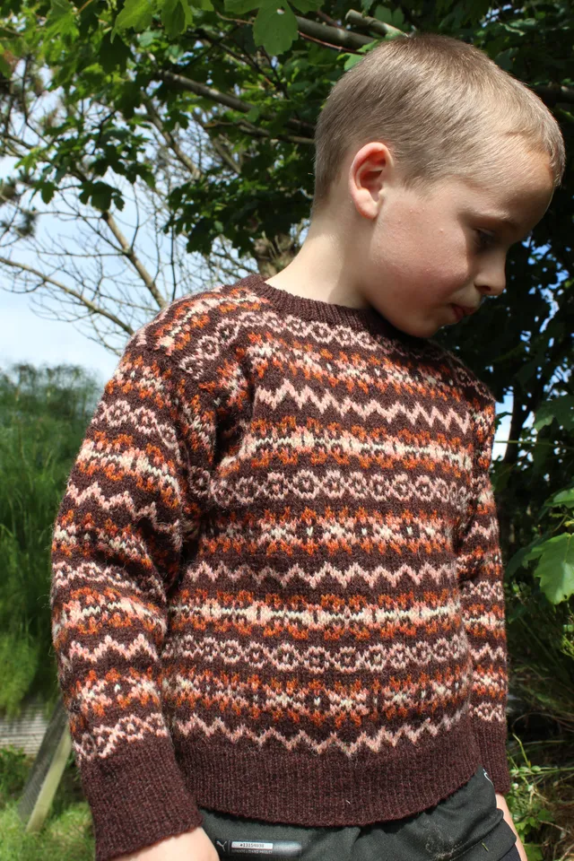 jamieson-smith-patron-pull-enfant-peerie-bairns-fair-isle image 1
